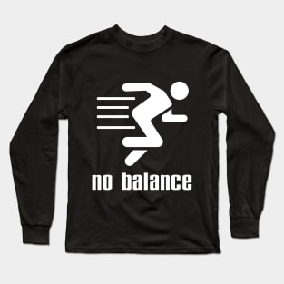 No Balance white logo Long Sleeve T-Shirt